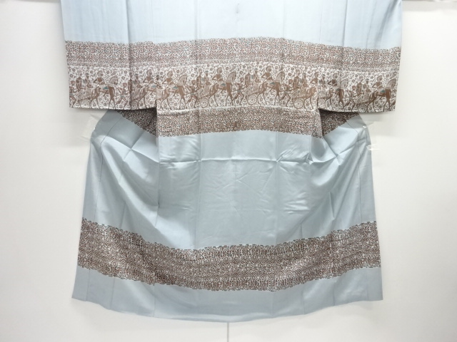 アンティーク　エジプト壁画模様男物長襦袢